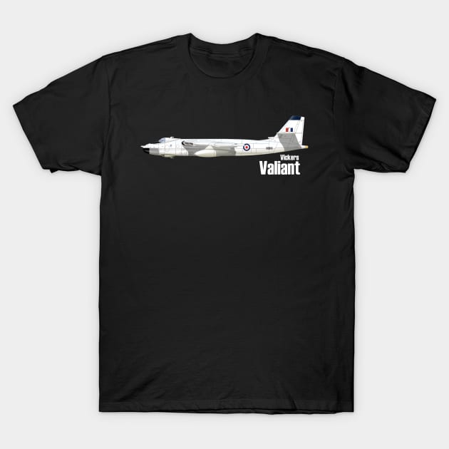 Vickers Valiant T-Shirt by BearCaveDesigns